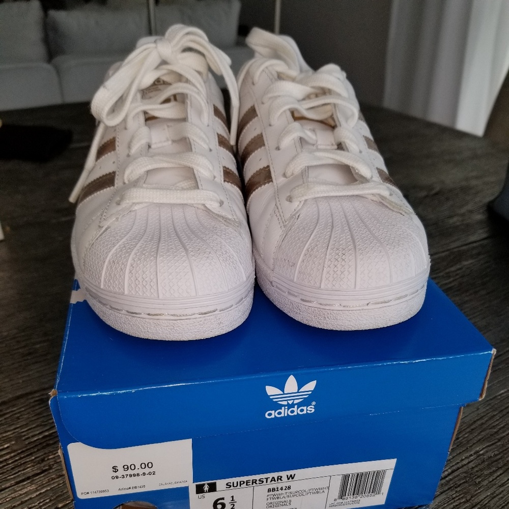 Adidas superstar Rose Gold